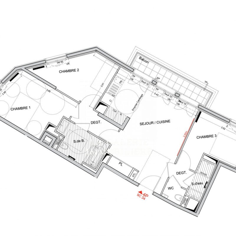 Appartement 4 pièces 72 m², Balcon et Parking à Puteaux (92800)