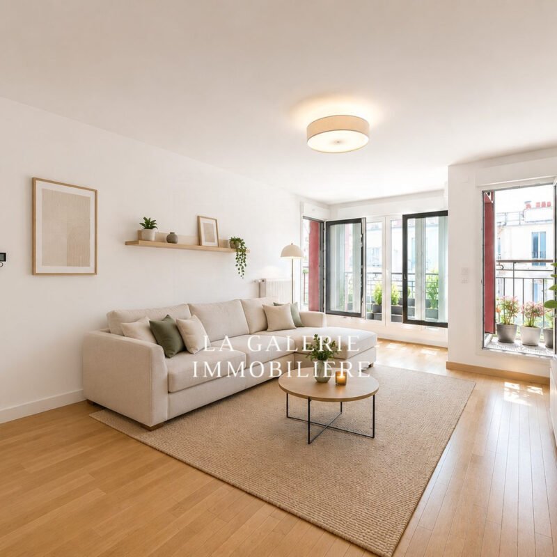 Appartement 3 pièces 60,50 m², balcons et parking à Puteaux (92800)