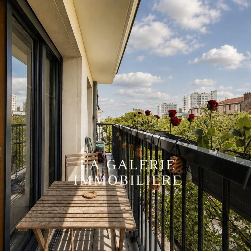 Location meublée – 3 pièces 56m², balcon et parking à Puteaux (92800)