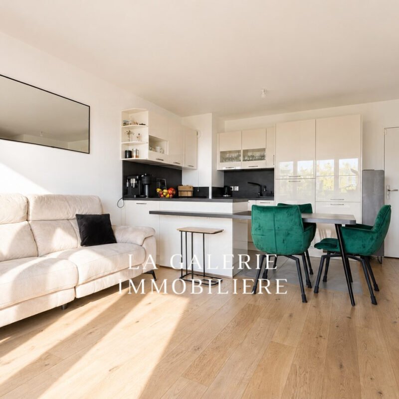 Location meublée – 3 pièces 56m², balcon et parking à Puteaux (92800)