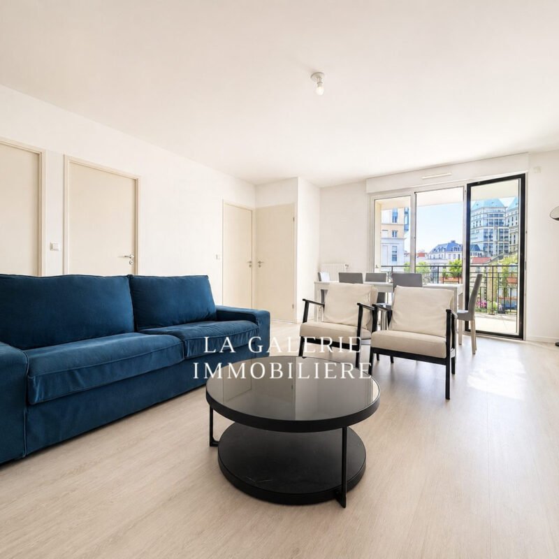 Location meublée – 5 pièces avec terrasse et parking à Puteaux (92800)
