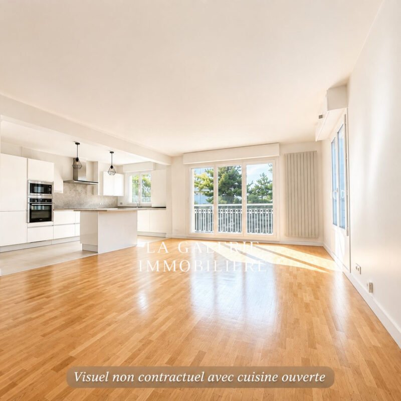 Appartement 5 pièces avec 2 balcons, cave et parking à Suresnes (92150)