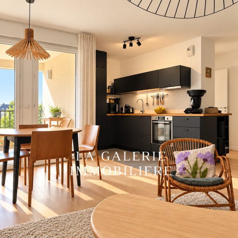 Appartement 3 pièces 63m², balcon et parking à Puteaux (92800)